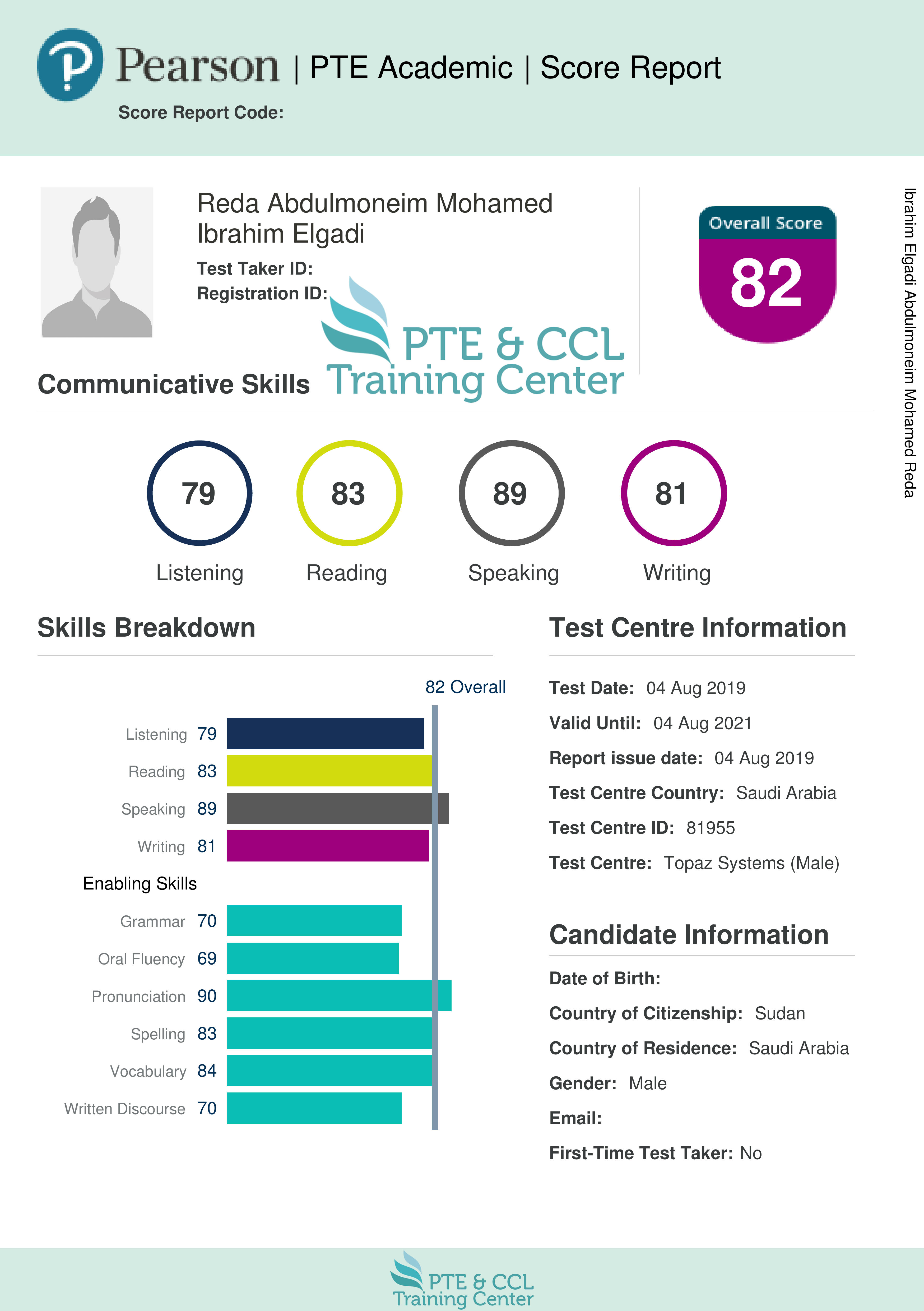 PTE & CCL Training Center - Home